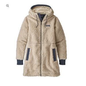 Patagonia Cream Sherpa Fleece Coat dusty mesa